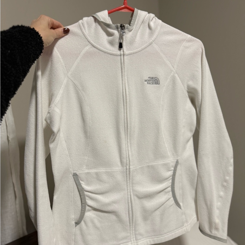 The North Face Snowy White Zip-Up Jacket